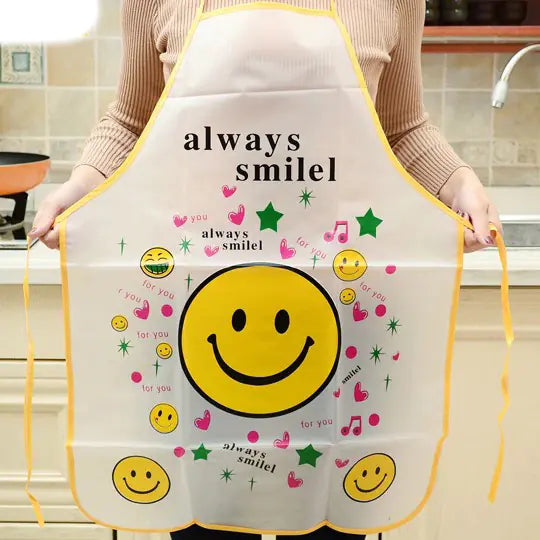 Cartoon Waterproof PVC Apron for Kitchen Use