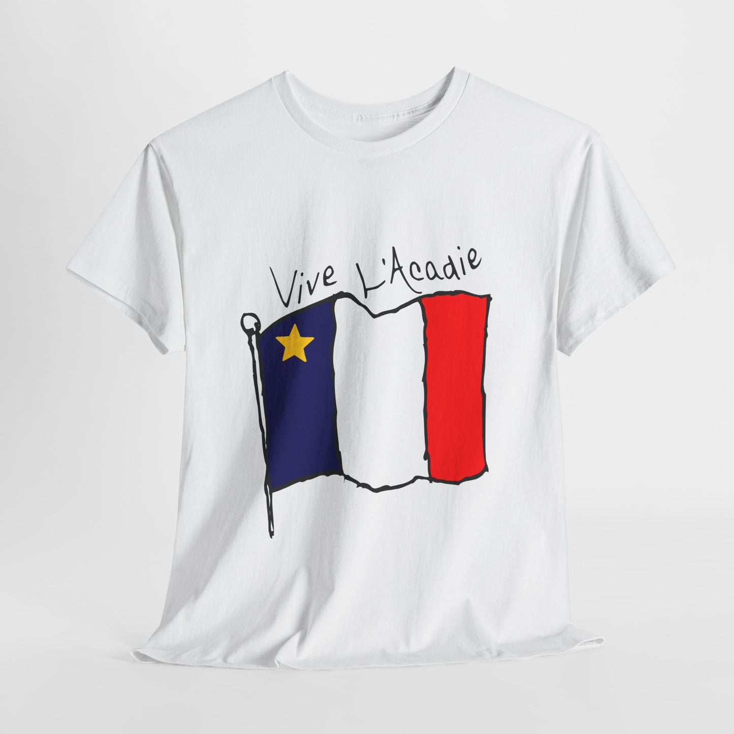 Unisex Heavy Cotton T-Shirt - Acadian Day Design