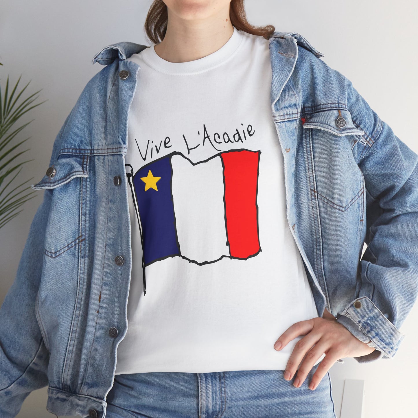 Unisex Heavy Cotton T-Shirt - Acadian Day Design