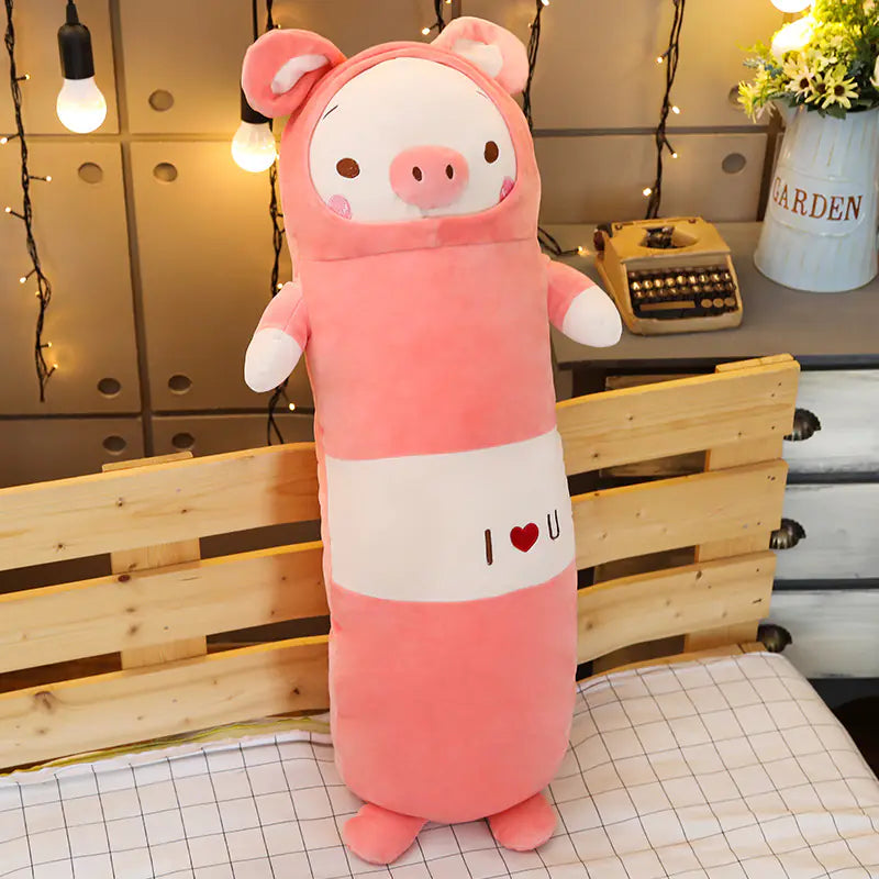 Plush Toy Duck and Pig Bear Costume Pillow (Large)